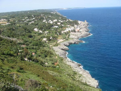 Una veduta panoramica di Marina Serra vista dal Belvedere